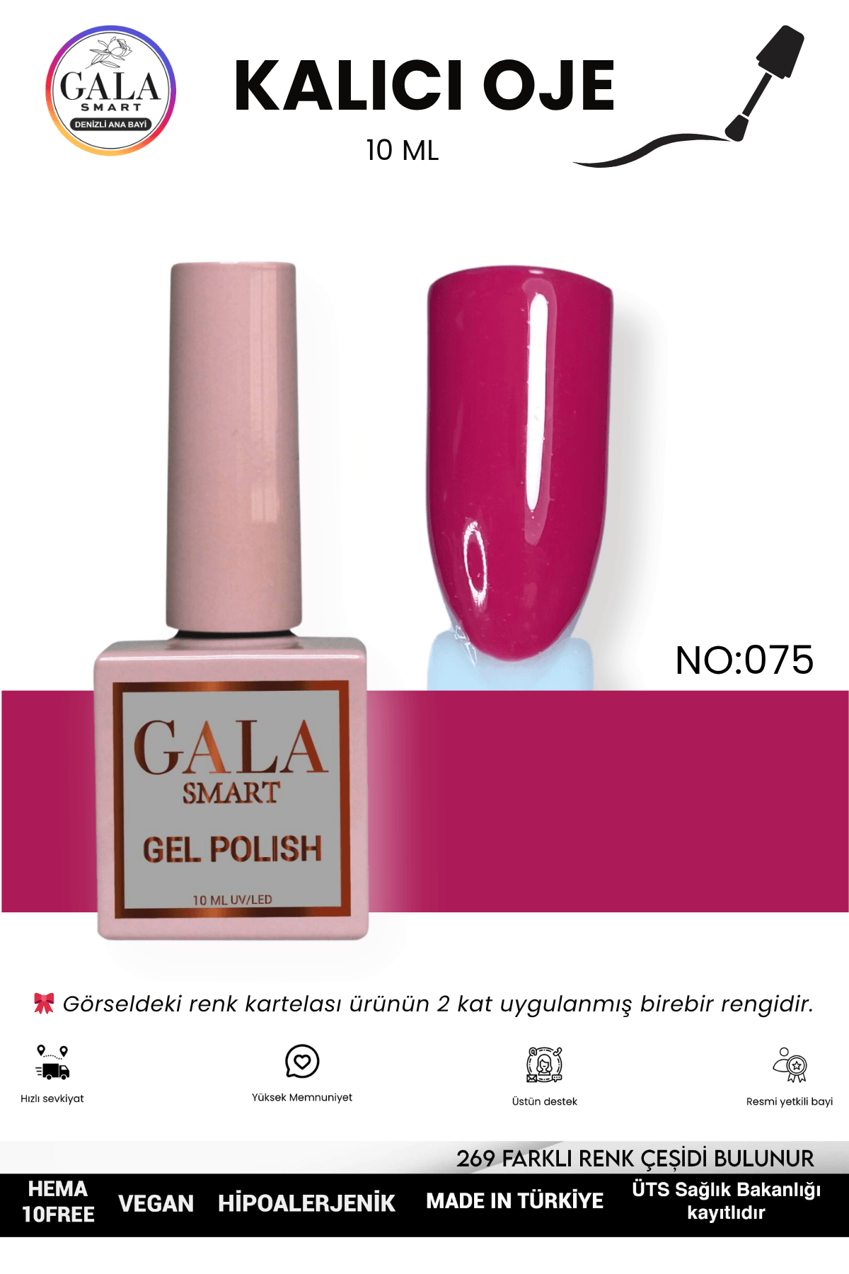 PEMBE KALICI OJE 10 ML - 075