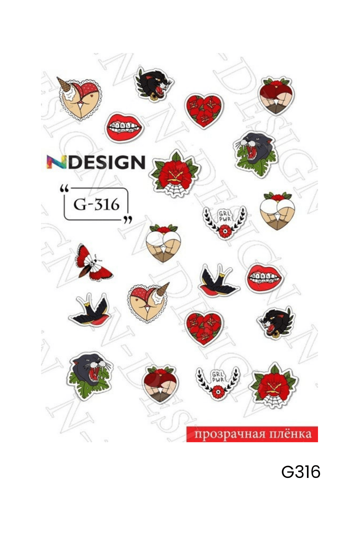 STICKER NAIL ART  - G-316