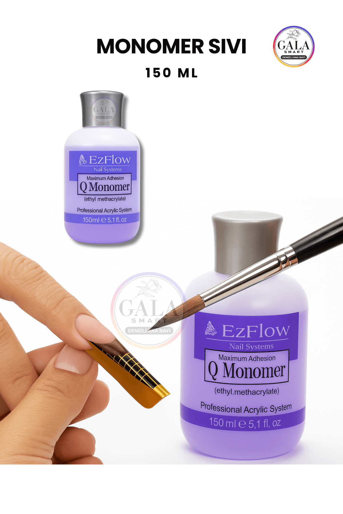 Monomer Sıvı Akrilik Tırnak Uygulamaları İçin