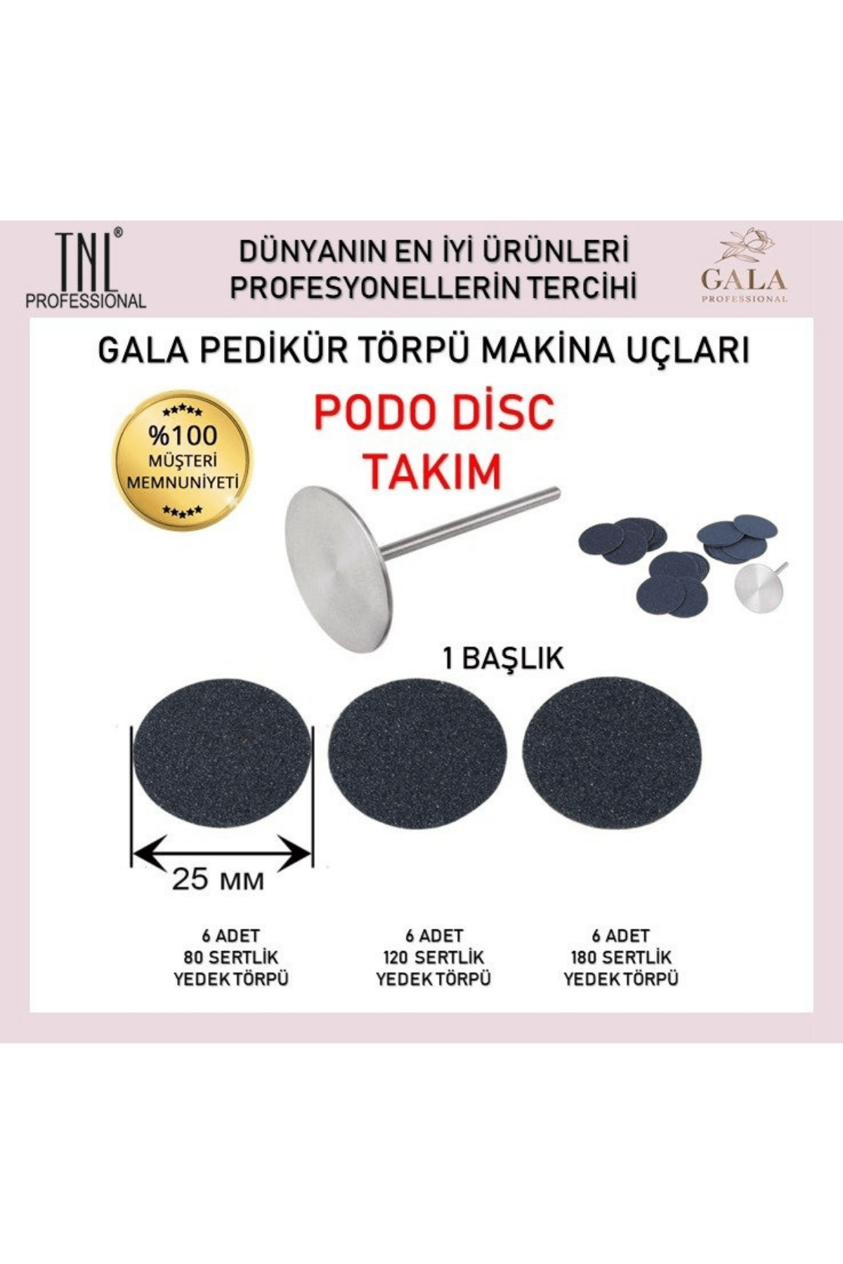 PODODİSK TAKIM (BAŞLIK + 18 TÖRPÜ UÇ TAKIM)