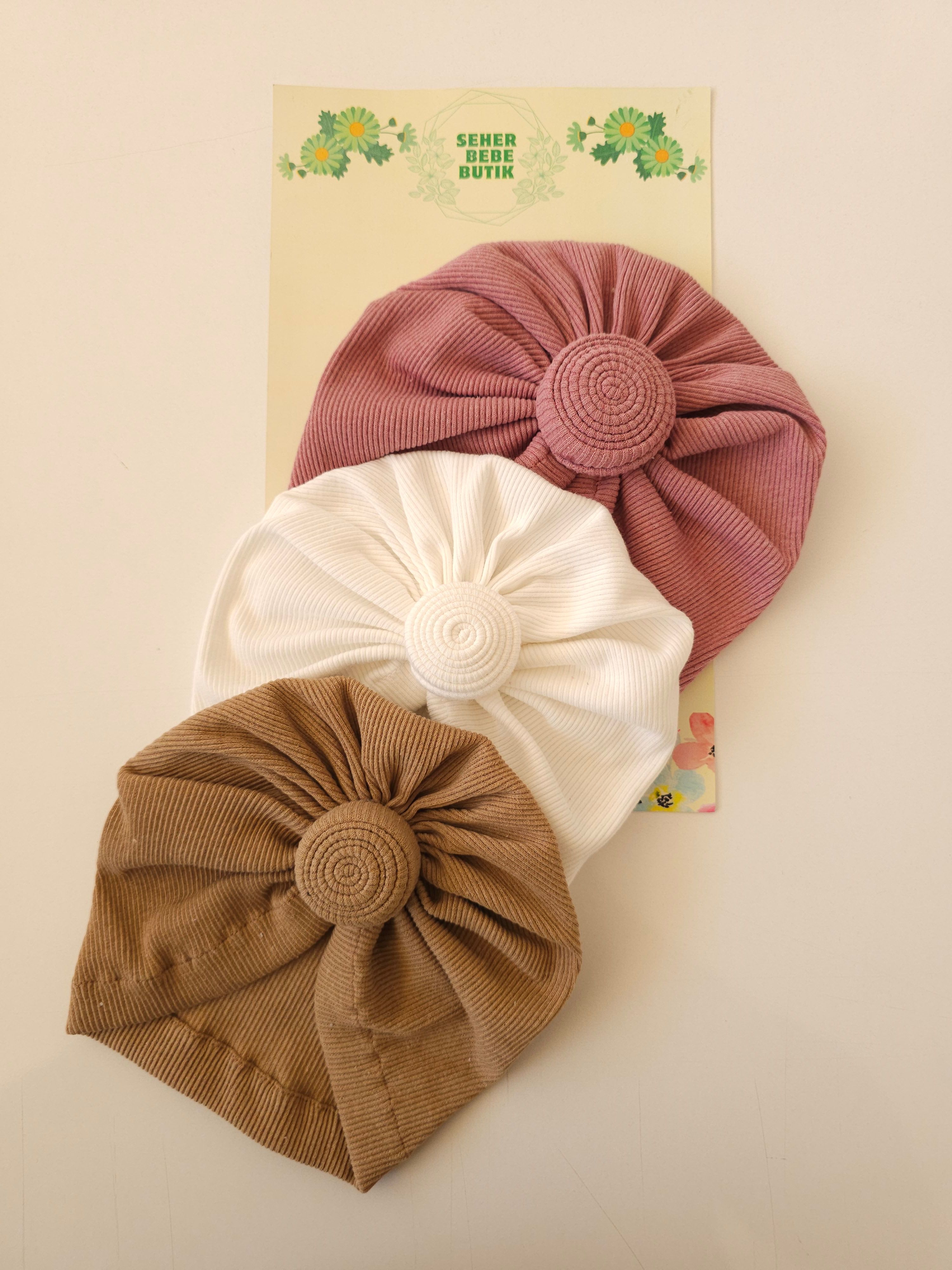 Kız Bebek & Çocuk Fırfır Bone 3'Lü Set