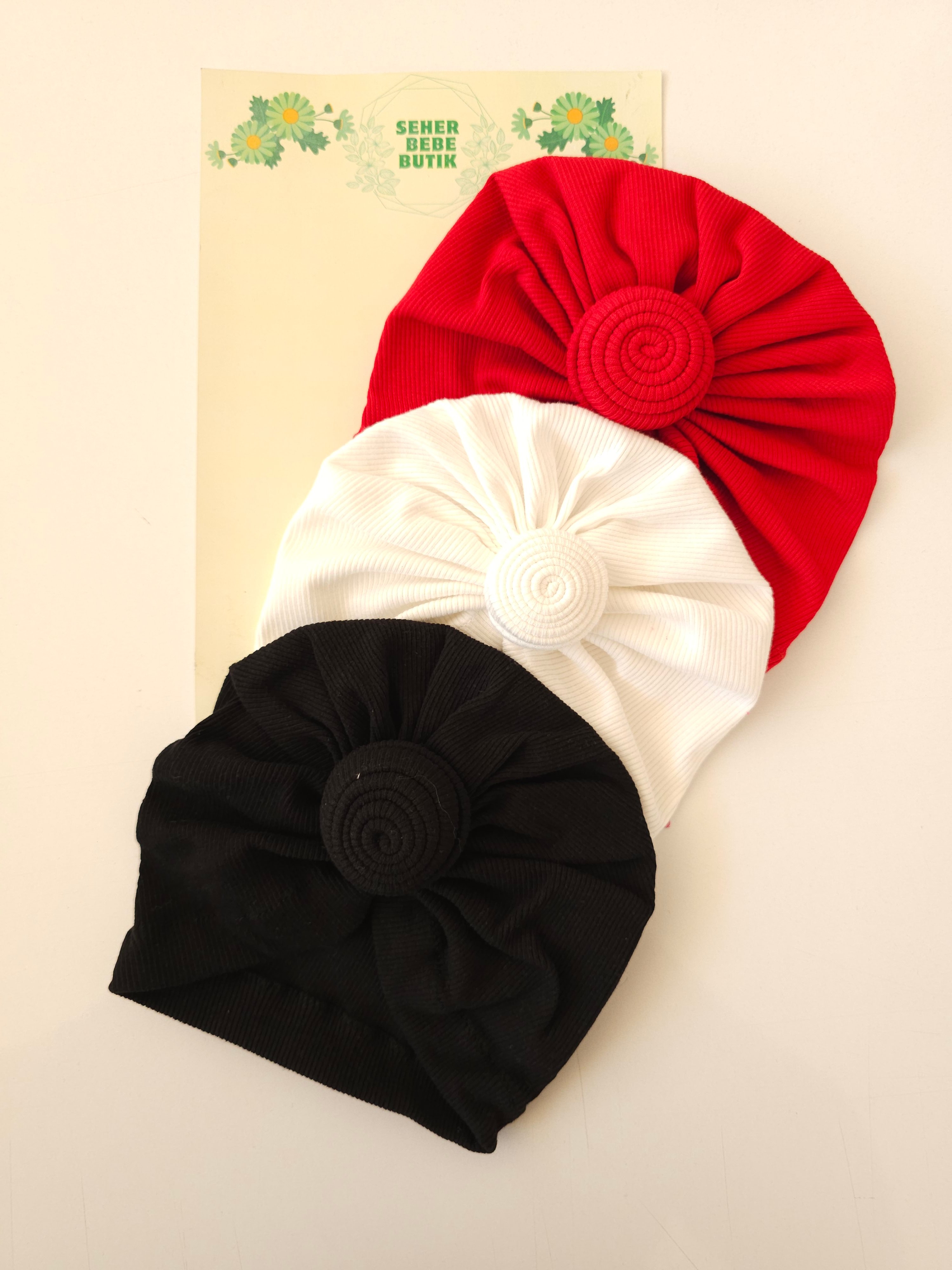 Kız Bebek & Çocuk Fırfır Bone 3'Lü Set