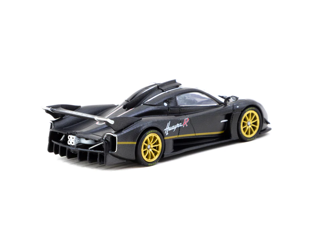 Tarmac Works Pagani Huayra R Matt Black Carbon Fiber - GLOBAL64 