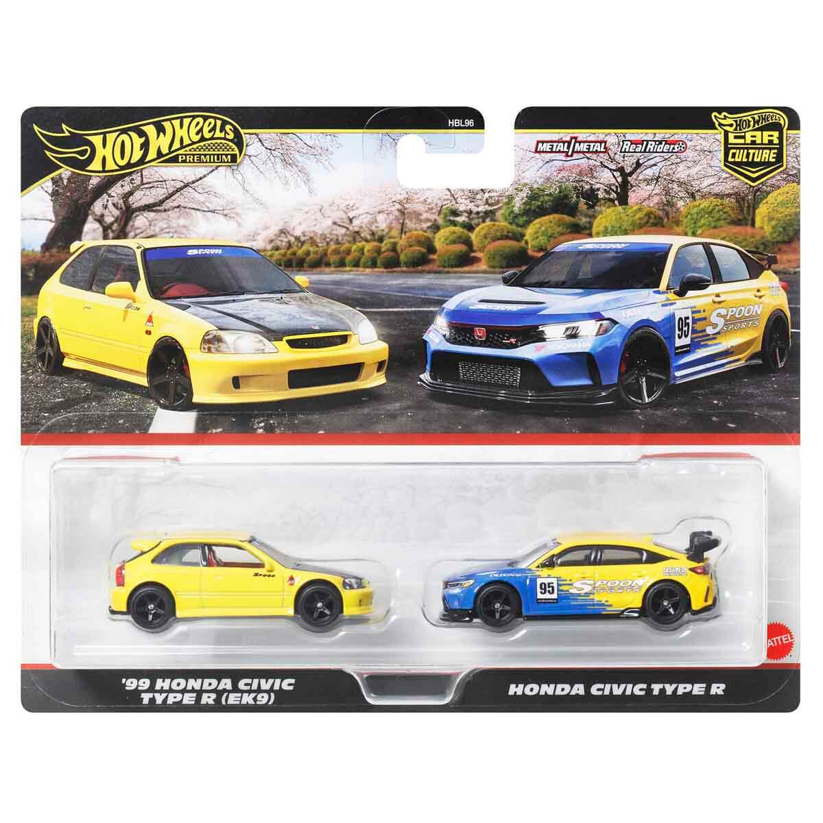 Hot Wheels Premium Car Culture 2'li Paket '99 Honda Civic Type R (EK9) & Honda Civic Type R