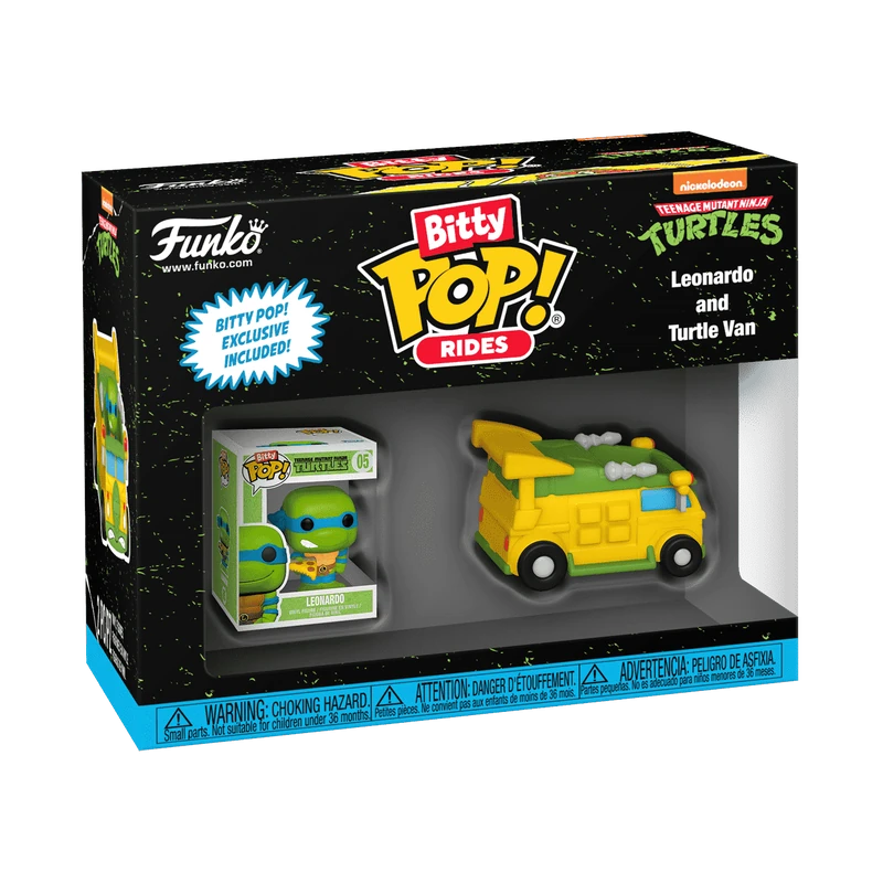 Funko Bitty Pop! Rides Leonardo and Turtle Van