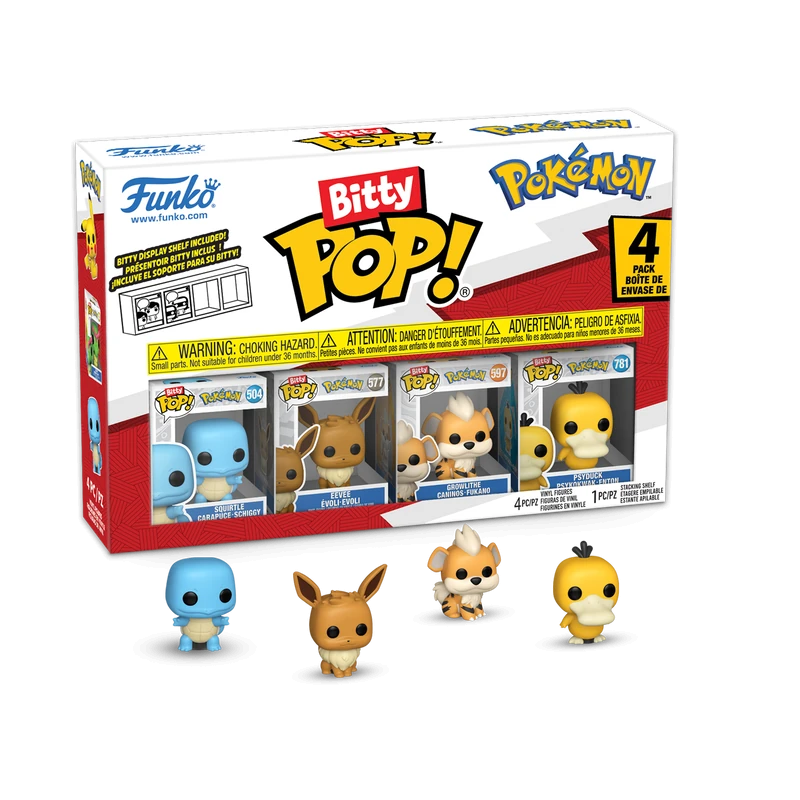 Funko Bitty Pop! Pokemon 4'lü Paket Seri 4