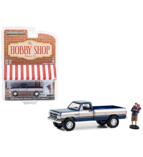 Greenlight The Hobby Shop Series #15 1993 Dodge Ram Power Ram 250 With Backpacker