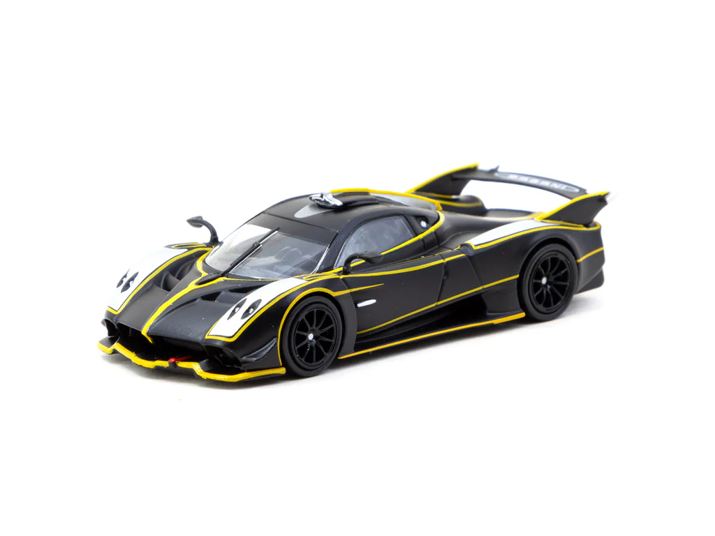 Tarmac Works Pagani Huayra R Matt Black Silver - GLOBAL64