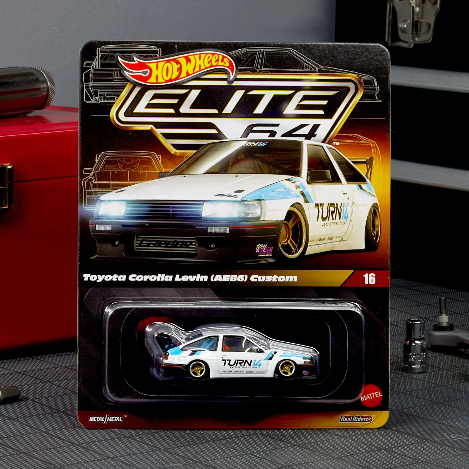 Hot Wheels Elite64 1989 Toyota Corolla Levin (AE86) Custom
