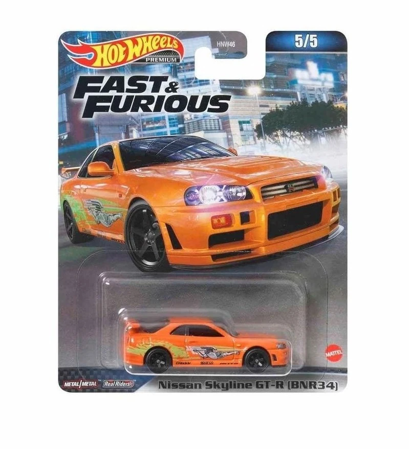 Hot Wheels Premium Fast&Furious Nissan Skyline GT-R (BNR34)