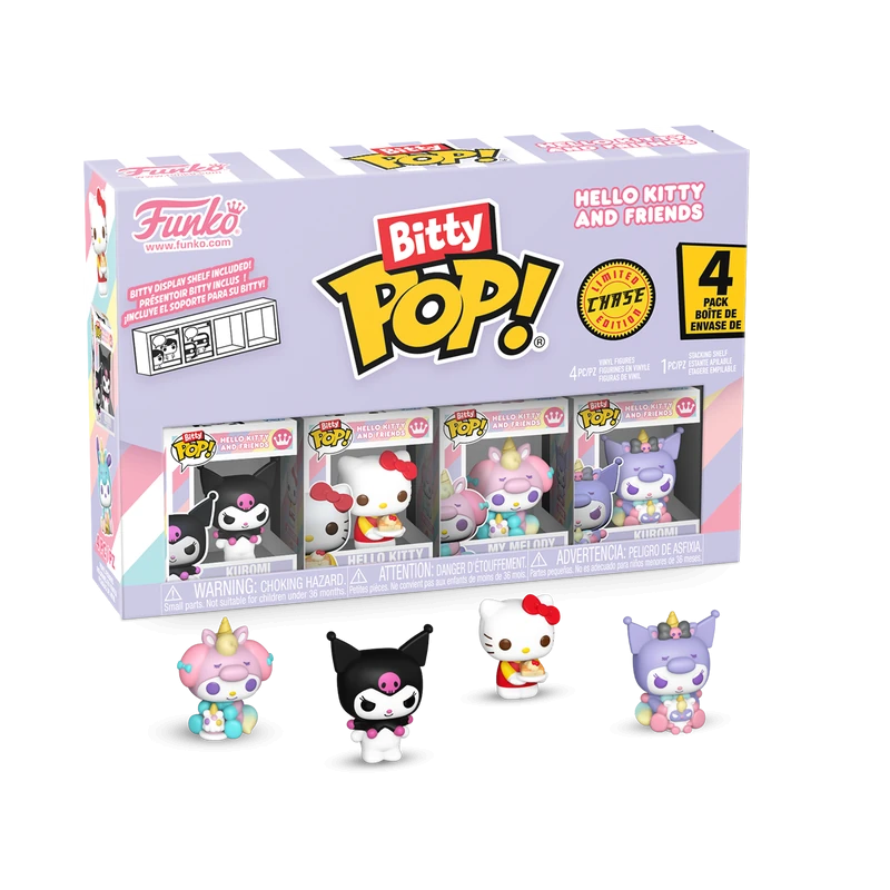 Funko Bitty Pop! Hello Kitty ve Arkadaşları 4'lü Paket Seri 3 (Limited Chase Edition)