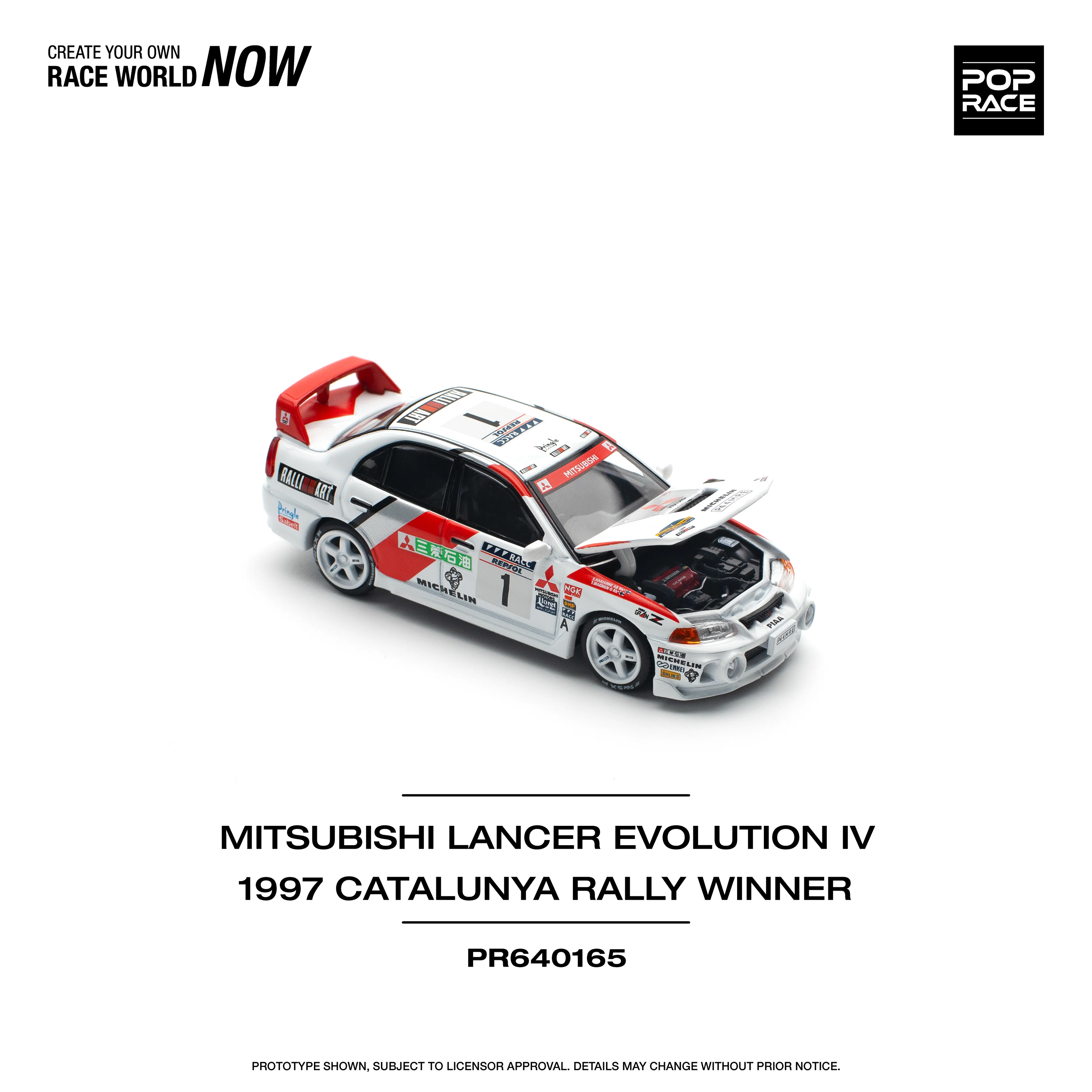 Pop Race Mitsubishi Lancer Evolution IV  1997 Catalunya Rally Winner