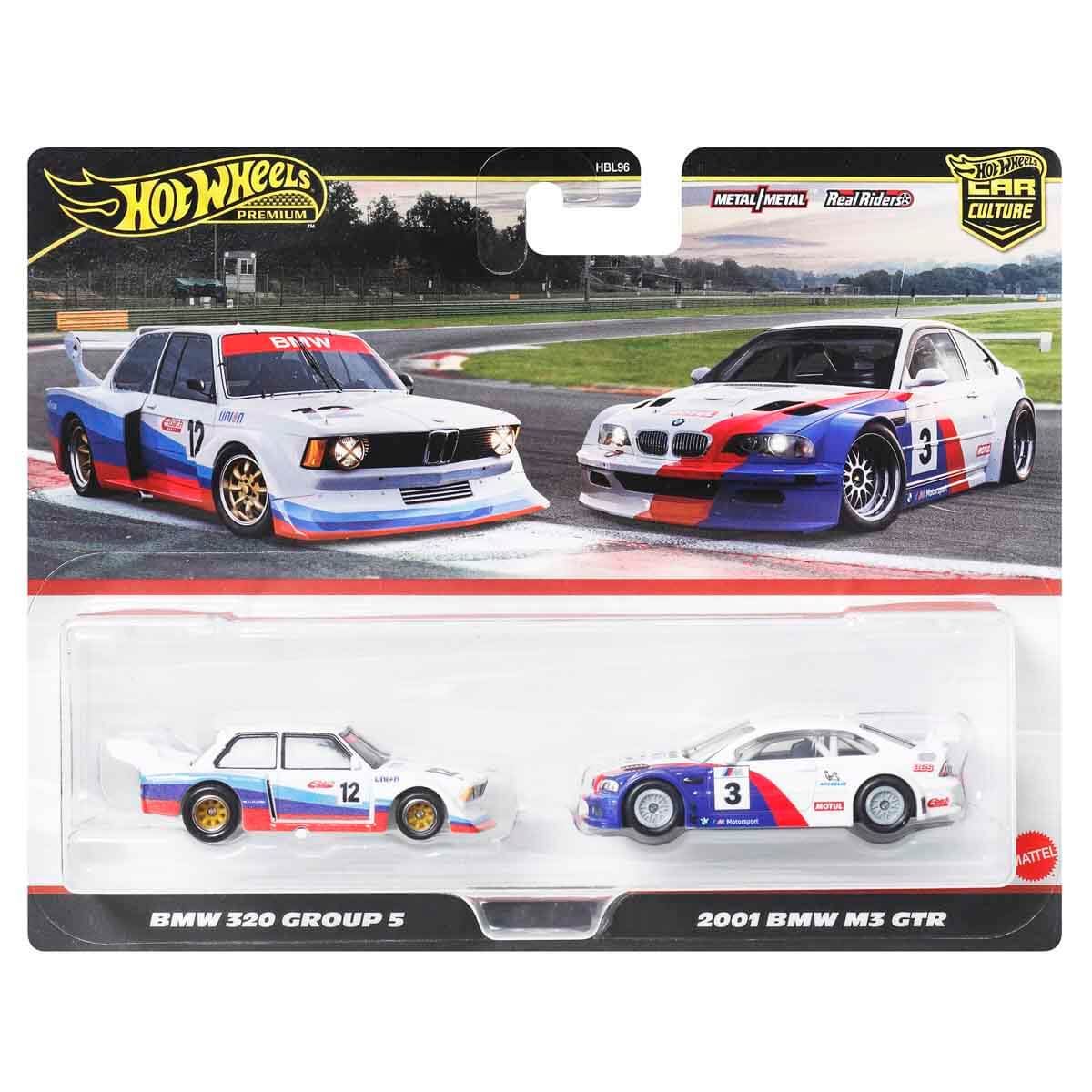Hot Wheels Premium 2'li Paket BMW 320 Group 5 & 2001 BMW M3 Gtr 