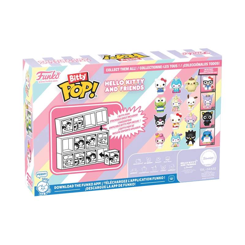Funko Bitty Pop! Hello Kitty ve Arkadaşları 4'lü Paket Seri 1 