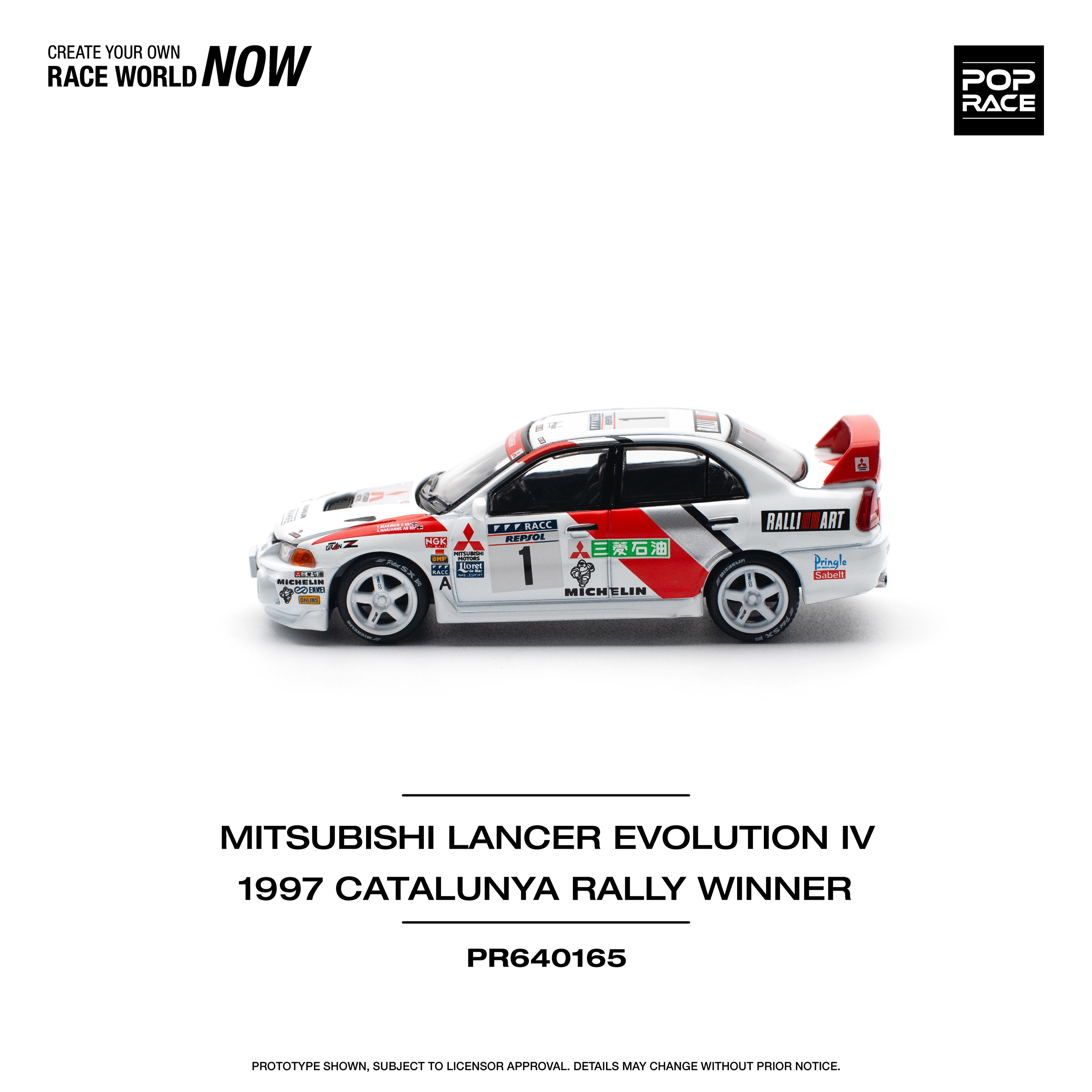 Pop Race Mitsubishi Lancer Evolution IV  1997 Catalunya Rally Winner