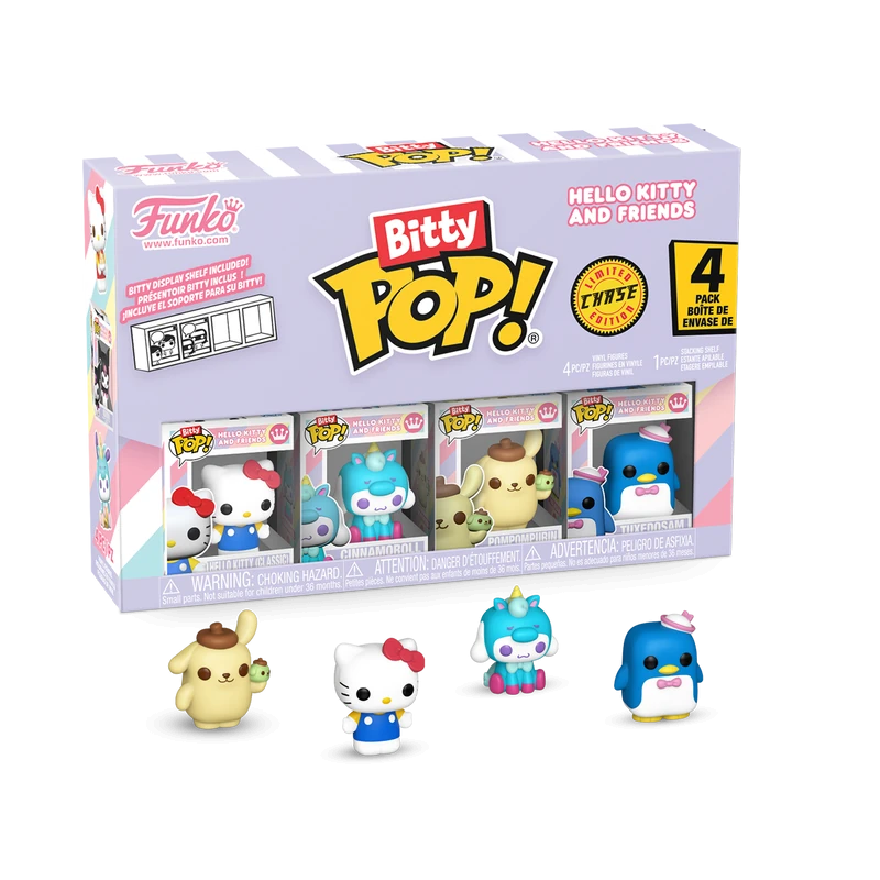 Funko Bitty Pop! Hello Kitty ve Arkadaşları 4'lü Paket Seri 1 