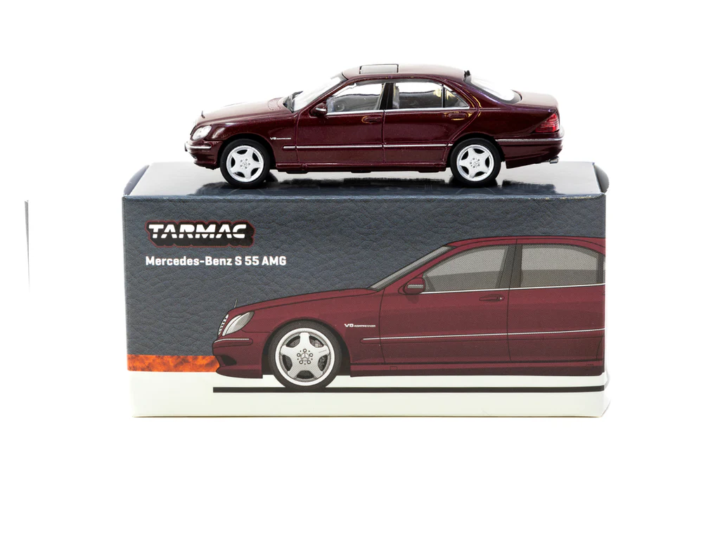 Tarmac Works Mercedes-Benz S 55 AMG Bordeaux Red Metallic - GLOBAL64