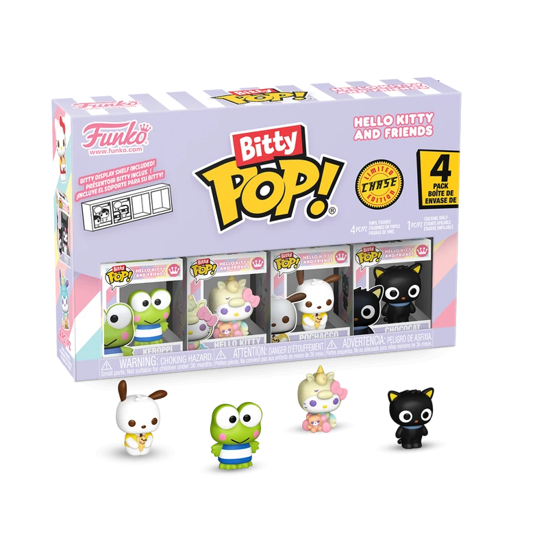 Funko Bitty Pop! Hello Kitty ve Arkadaşları 4'lü Paket Seri 2 (Limited Chase Edition)