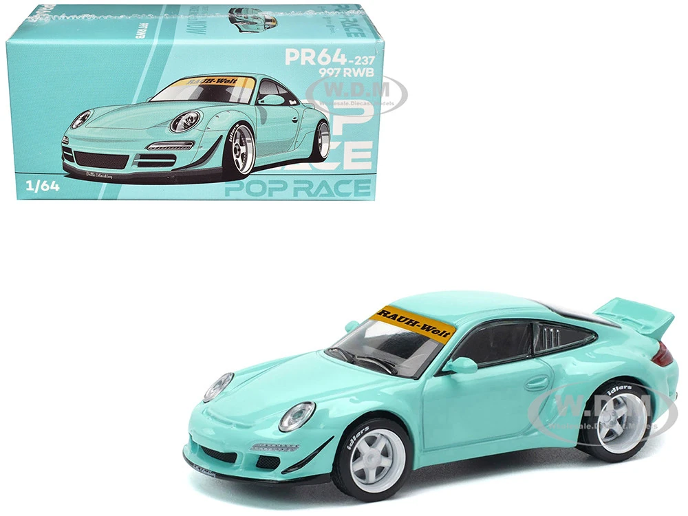 Pop Rice Porsche 997 RWB Tiffany Blue