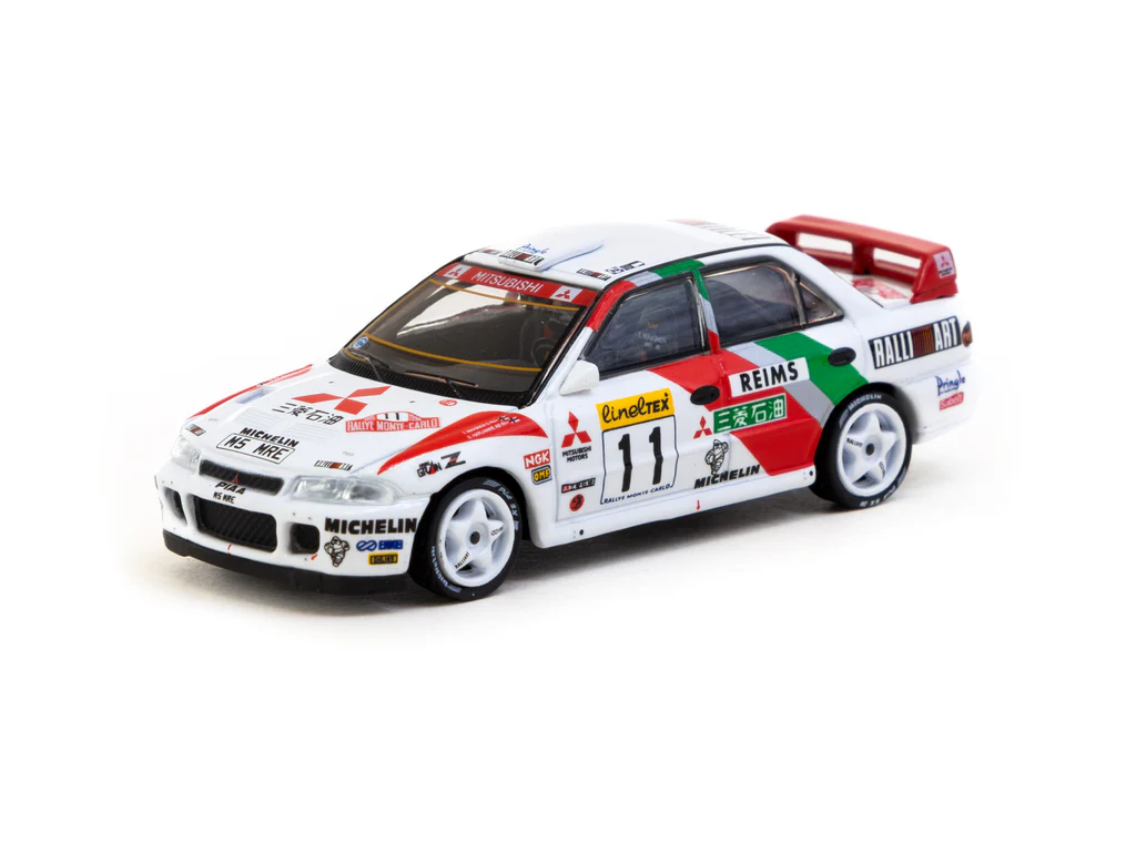 Tarmac Works Mitsubishi Lancer Evolution II Rallye Monte-Carlo 1995 #11 GLOBAL64 