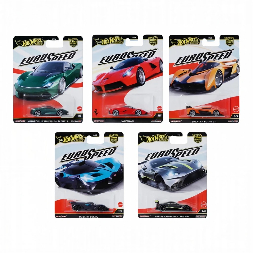 Hot Wheels Premium Euro Speed Set