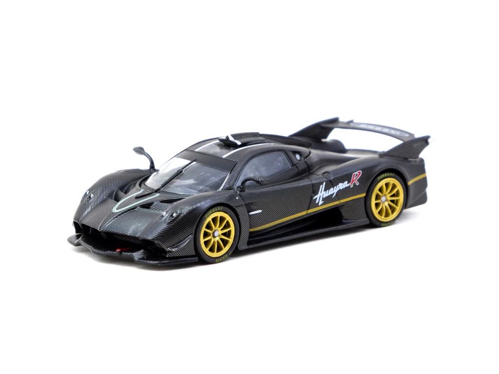 Tarmac Works Pagani Huayra R Matt Black Carbon Fiber - GLOBAL64 