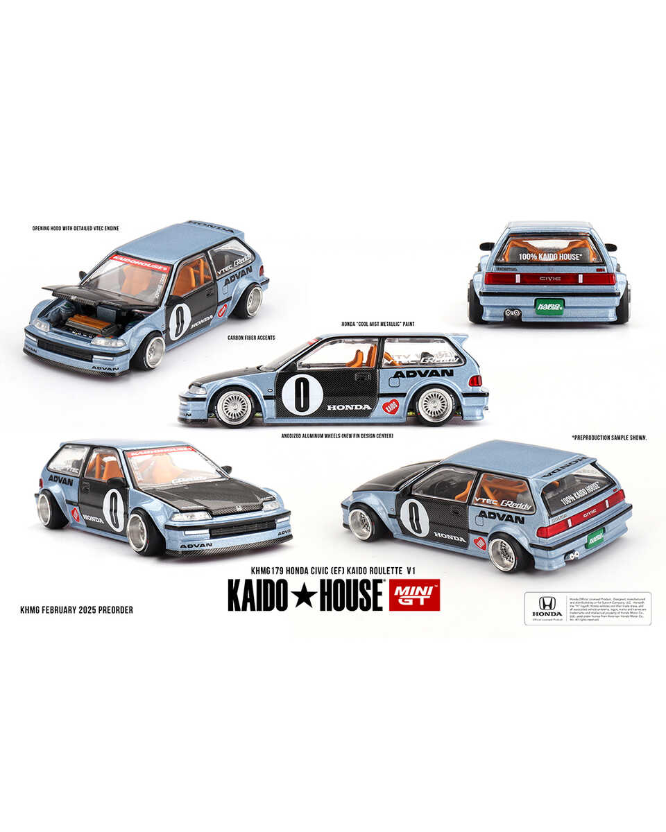 Mini GT Kaıdo House Honda Civic Kaido Roulette V1 