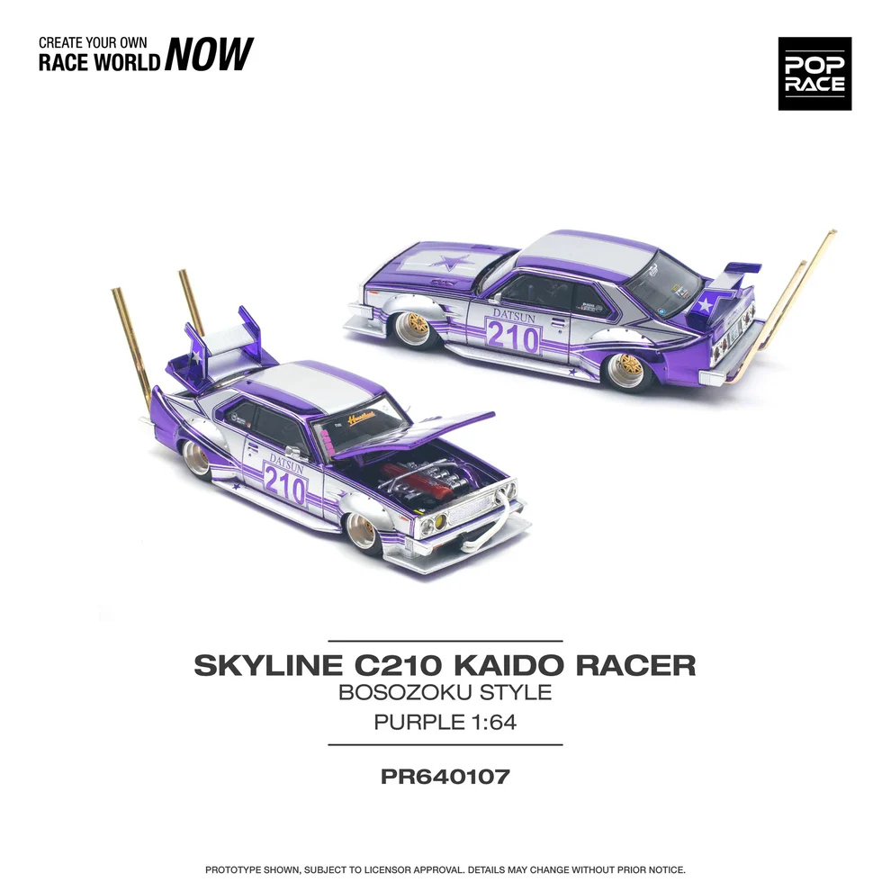 Pop Race Skyline C210 Kaido Racer Bosozoku Style Mor
