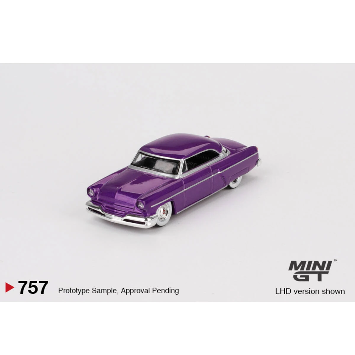Mini GT Lincoln Capri Hot Rod 1954 Purple Metallic 