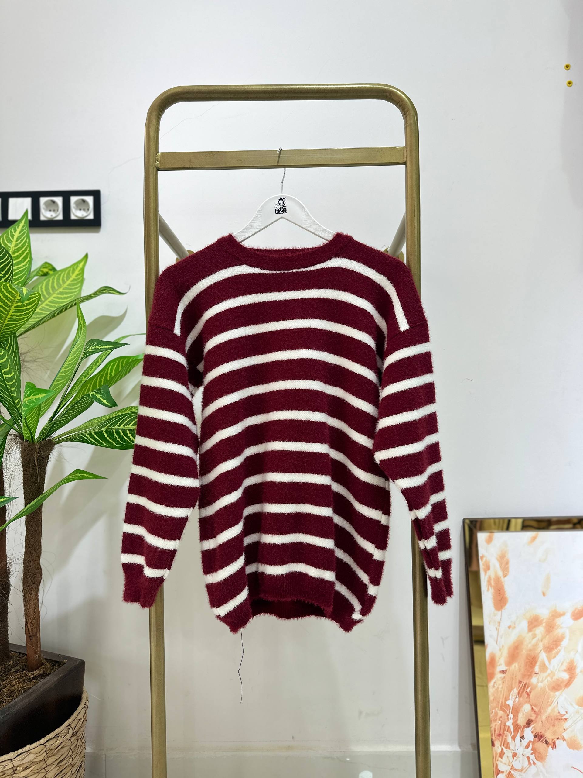 Basic Yumoş Kazak  - Bordo