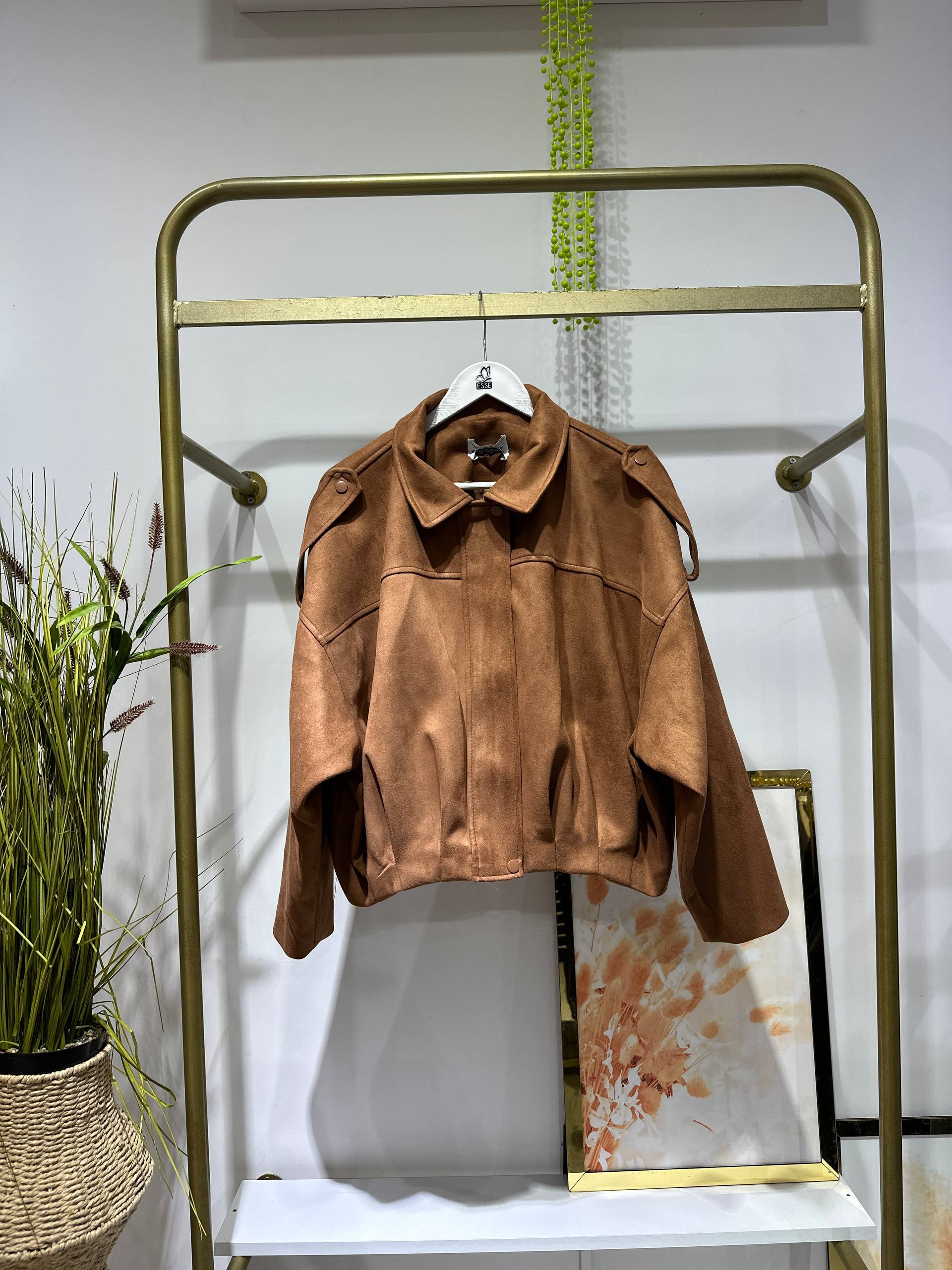 ZRA Model Suet Bomber Ceket - kiremit