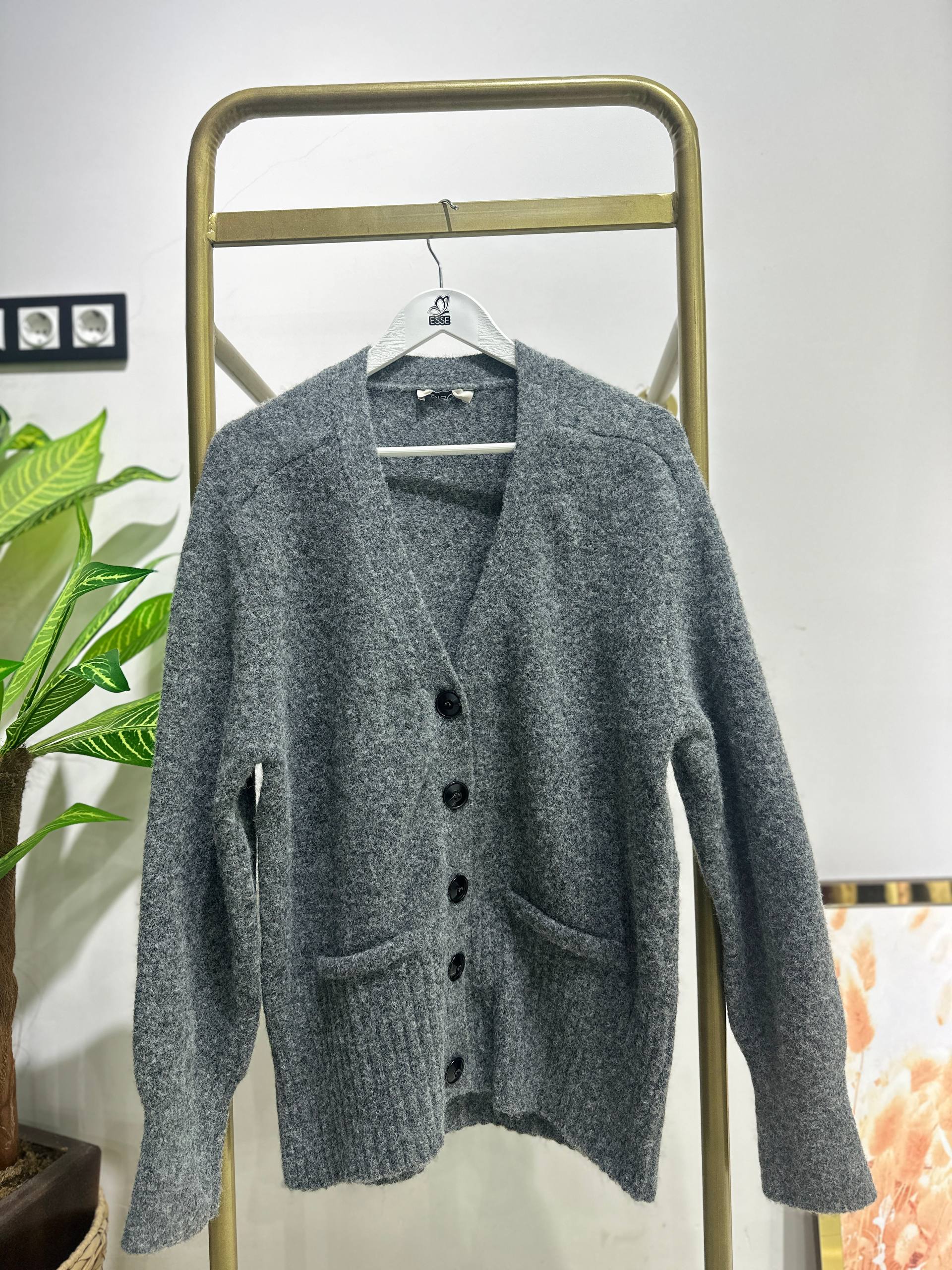 Premium Pinterest Hırka - Antrasit