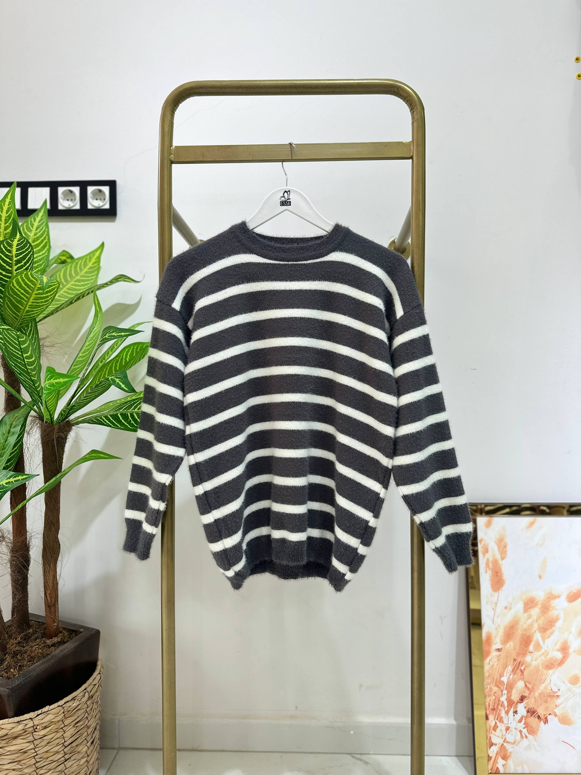 Basic Yumoş Kazak  - Gri