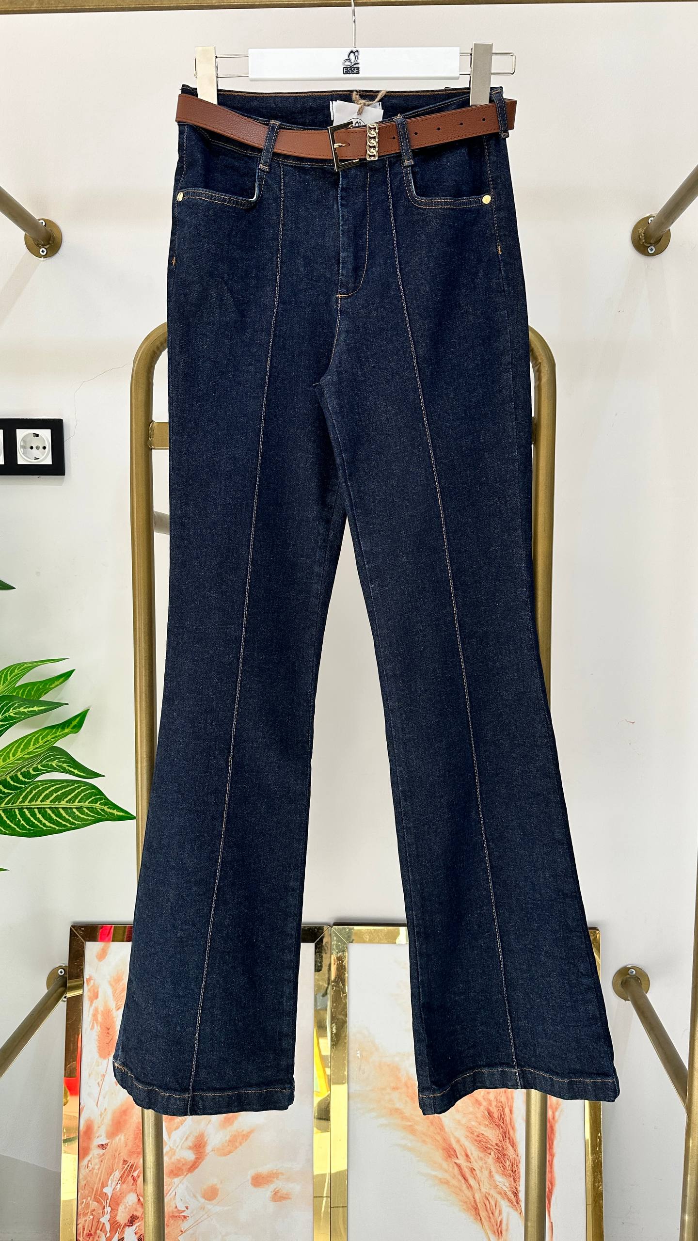 Kemerli Likralı Premium Jean 