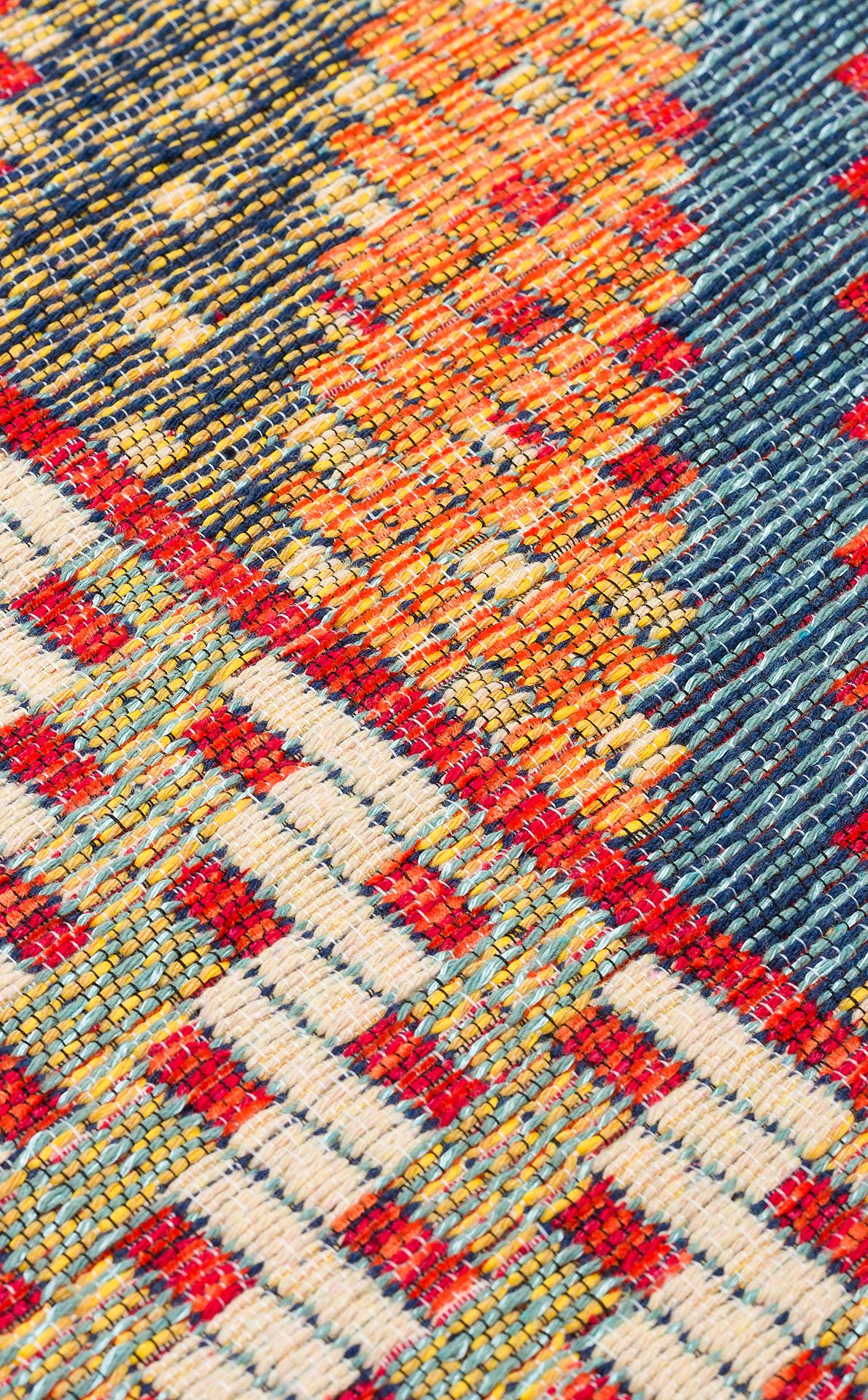 Nomad Yıkanabilir, Çift Taraflı Kullanıma Uygun Yumuşak Tuşeli Otantik Kilim  - 10