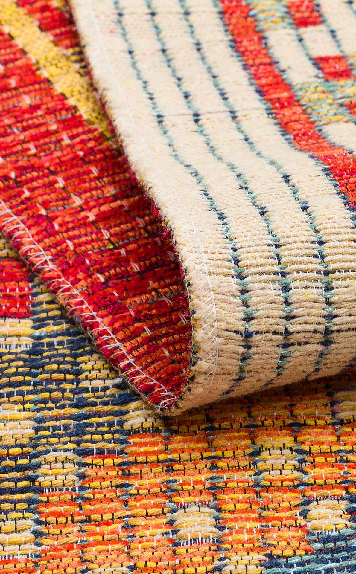 Nomad Yıkanabilir, Çift Taraflı Kullanıma Uygun Yumuşak Tuşeli Otantik Kilim  - 10