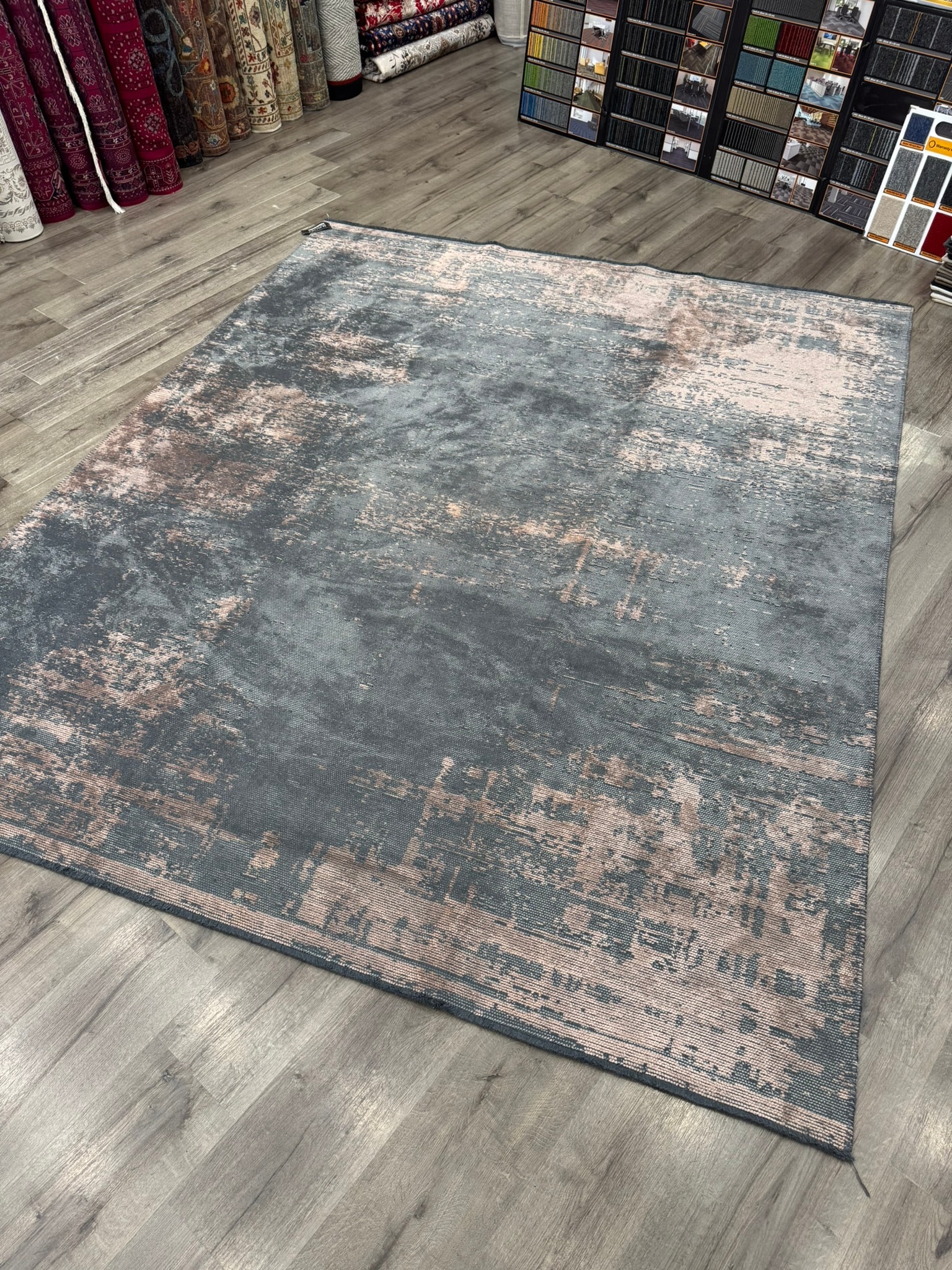 SURFACE GRİ-MERCAN 200X250 ÖZEL TEZGAH SALON HALISI