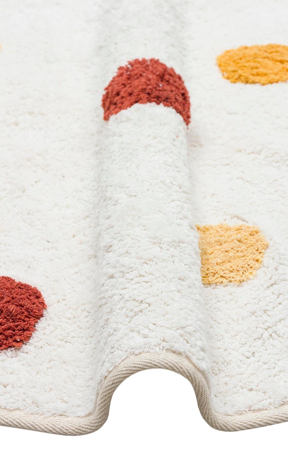 COTTON BOON Q Yıkanabilir Kaymaz Tabanlı Naturel Pamuk Bebek Halısı - MULTY 06