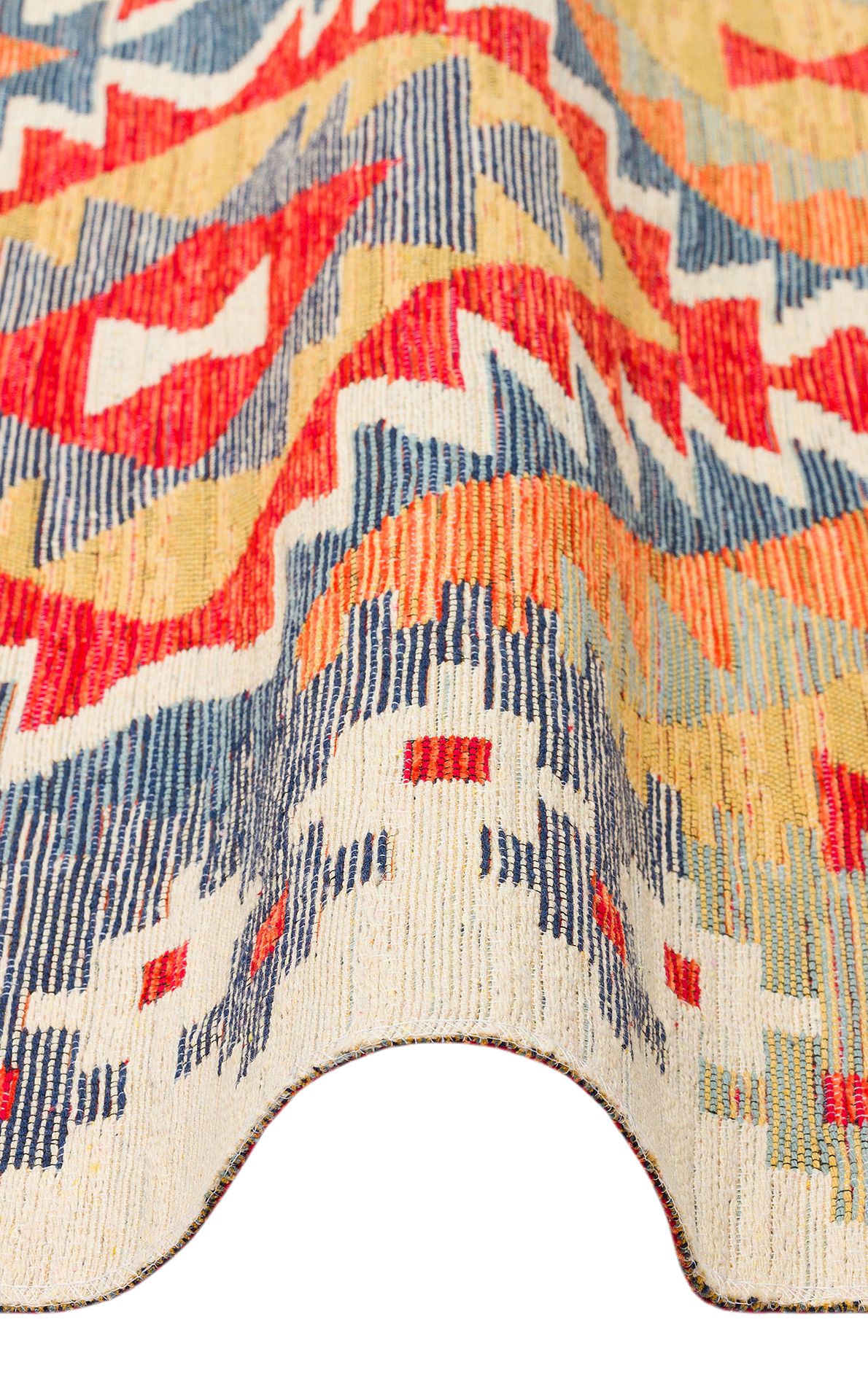 Nomad Yıkanabilir, Çift Taraflı Kullanıma Uygun Yumuşak Tuşeli Otantik Kilim  - 09