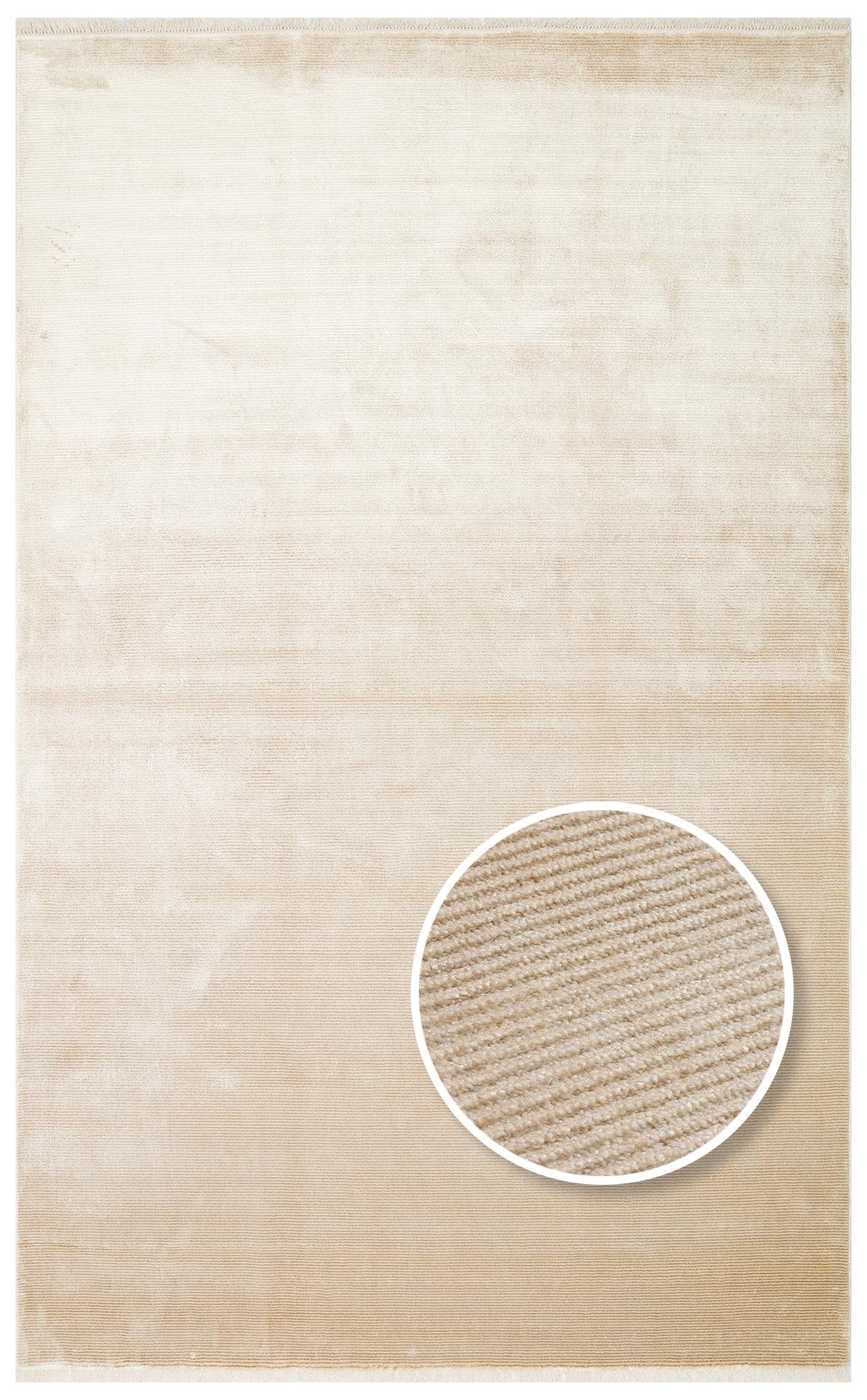 NAPOLI Sade Desenli Modern Sık Dokuma Makine Halısı - 01 BEIGE