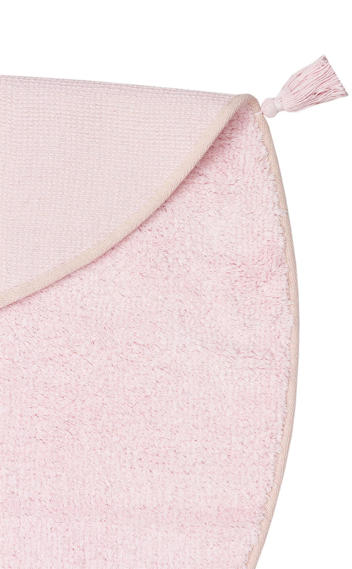 COTTON BOON Q Yıkanabilir Kaymaz Tabanlı Naturel Pamuk Bebek Halısı - Powder