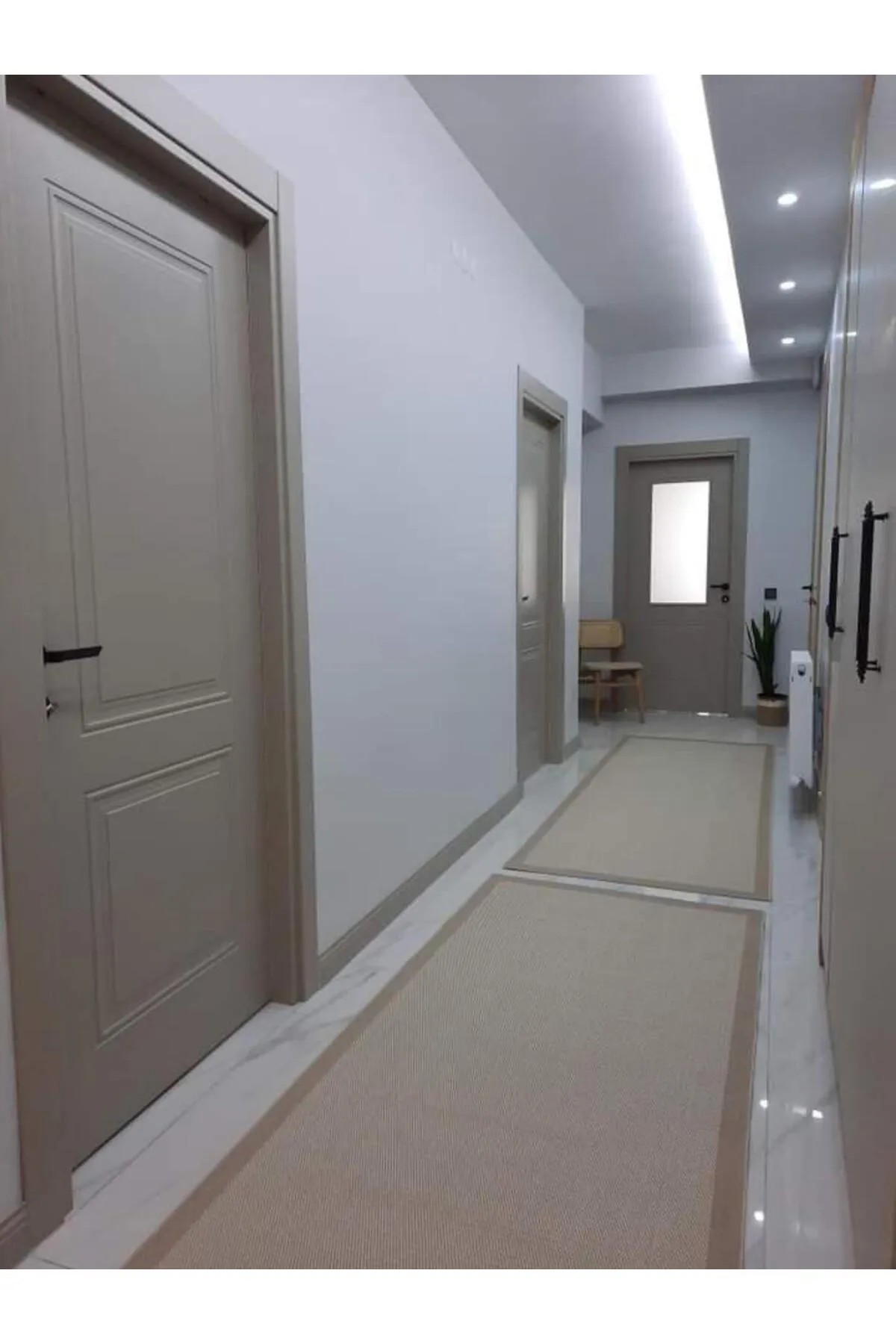 JÜT SİSAL Kaydırmaz Leke Tutmayan Dekoratif Halı - 9327 BEJ