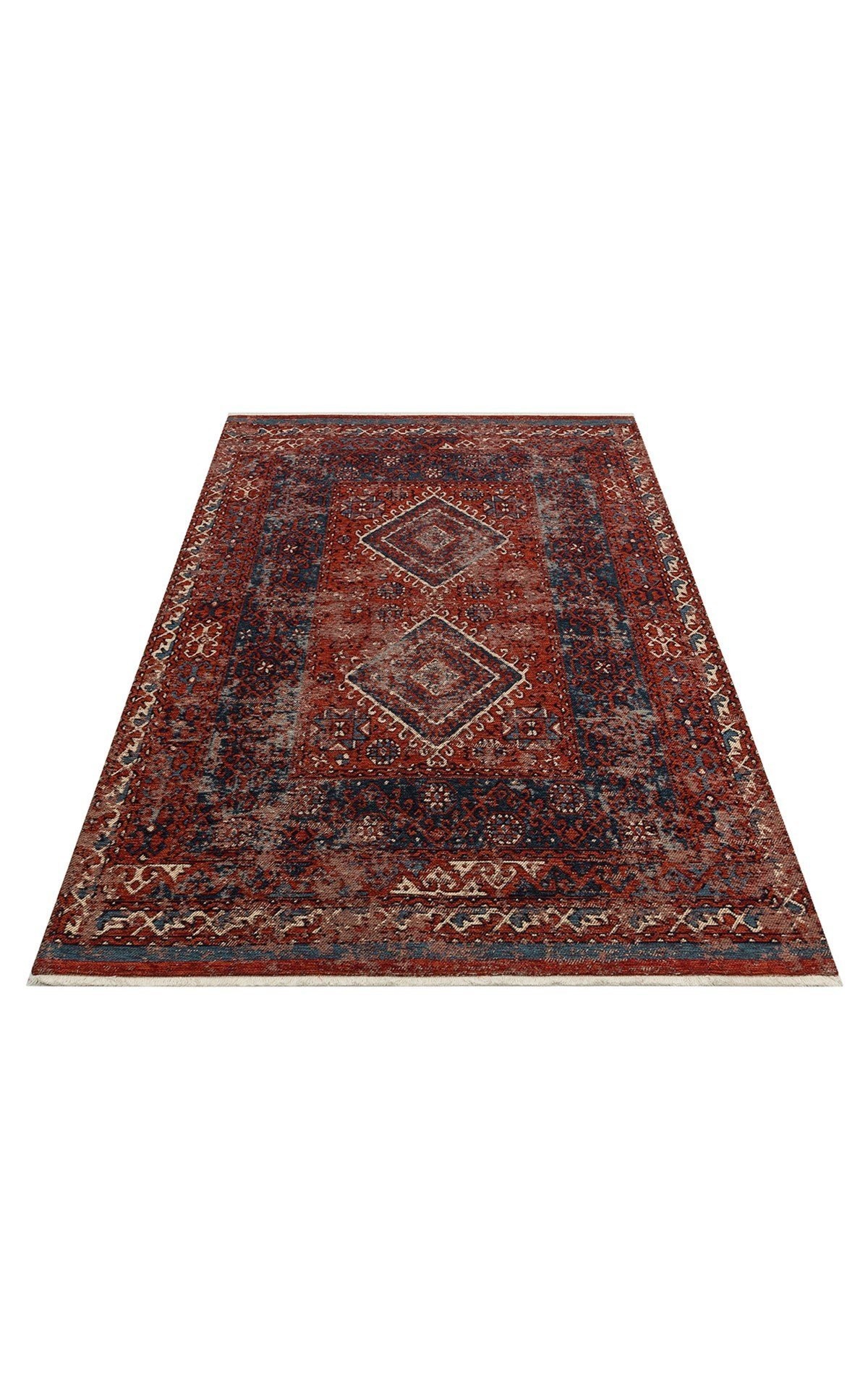 Anadolu Kilim And 02 Multy Anadolu Antik Desenli Yıkanabilir Kaymaz Tabanlı Etnik Kilim