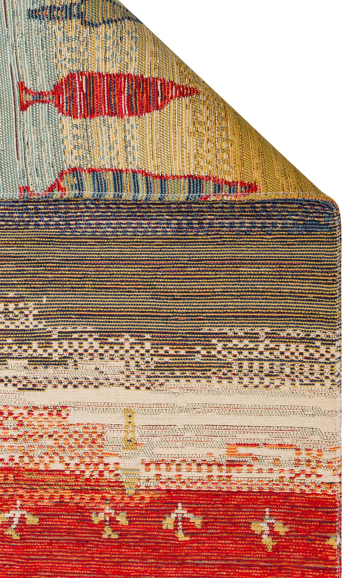 Nomad Yıkanabilir, Çift Taraflı Kullanıma Uygun Yumuşak Tuşeli Otantik Kilim  - 12