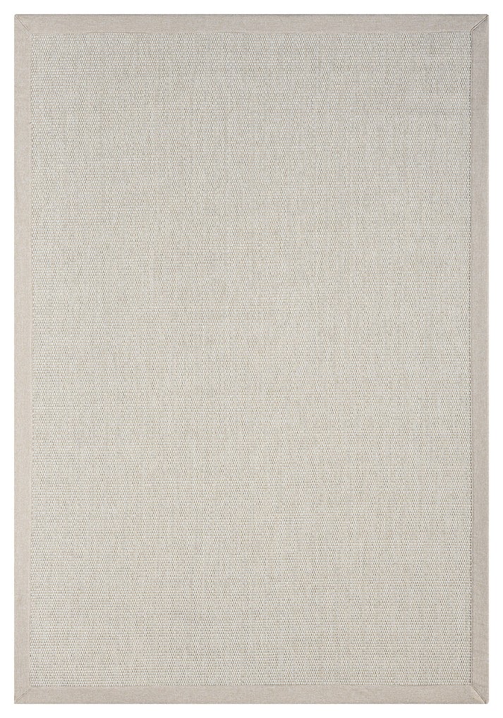 Kumaş Bordürlü Nature Sisal Halı - El Yapımı, Evcil Hayvan Dostu, Modern Tasarım - Bej Bordür - Bordürlü Nature Sisal