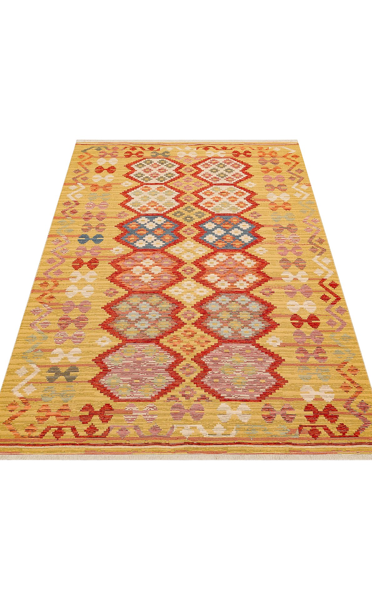 Nomad Yıkanabilir, Çift Taraflı Kullanıma Uygun Yumuşak Tuşeli Otantik Kilim  - 03
