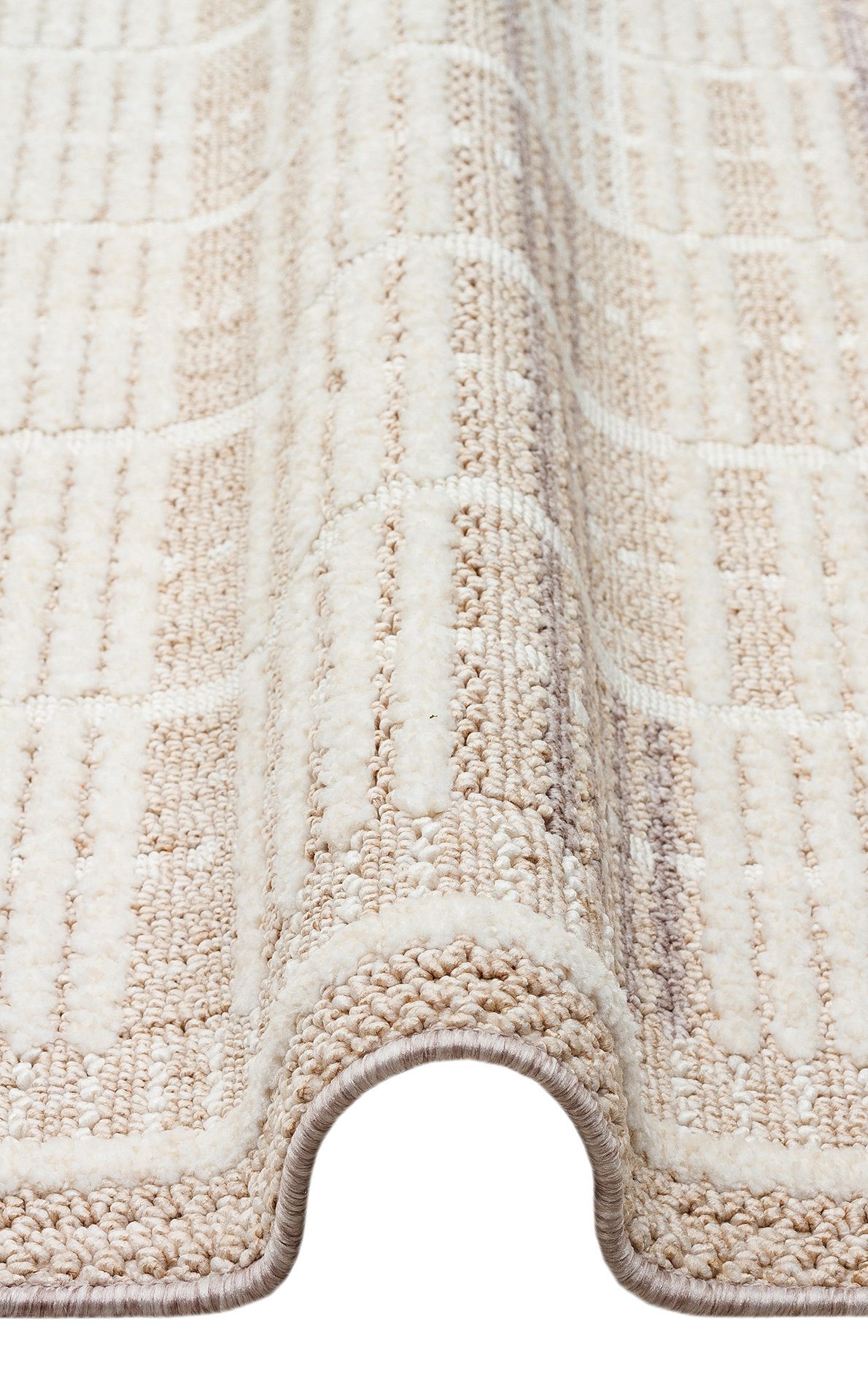 JOY Hav Toz Vermeyen Yumuşak dokulu Modern Makine Halısı - JOY 04 BEIGE GREY