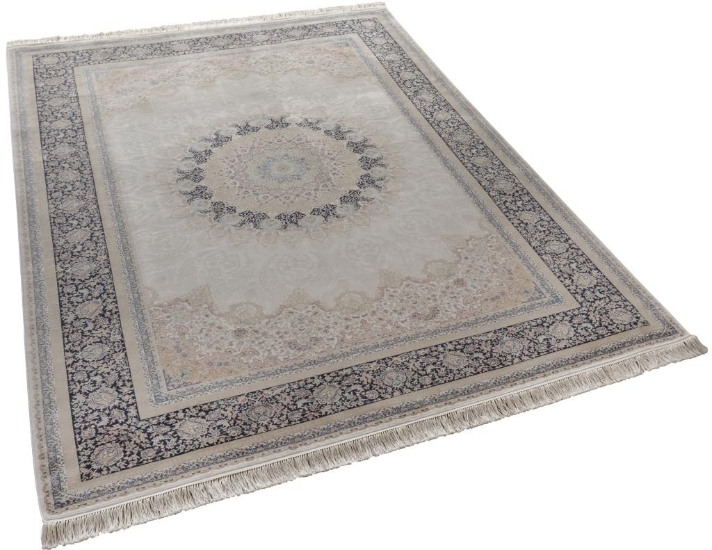 Apex Vendome Palace Doğal Viskon ve Bambu Halı - 5471 LACİVERT KREM