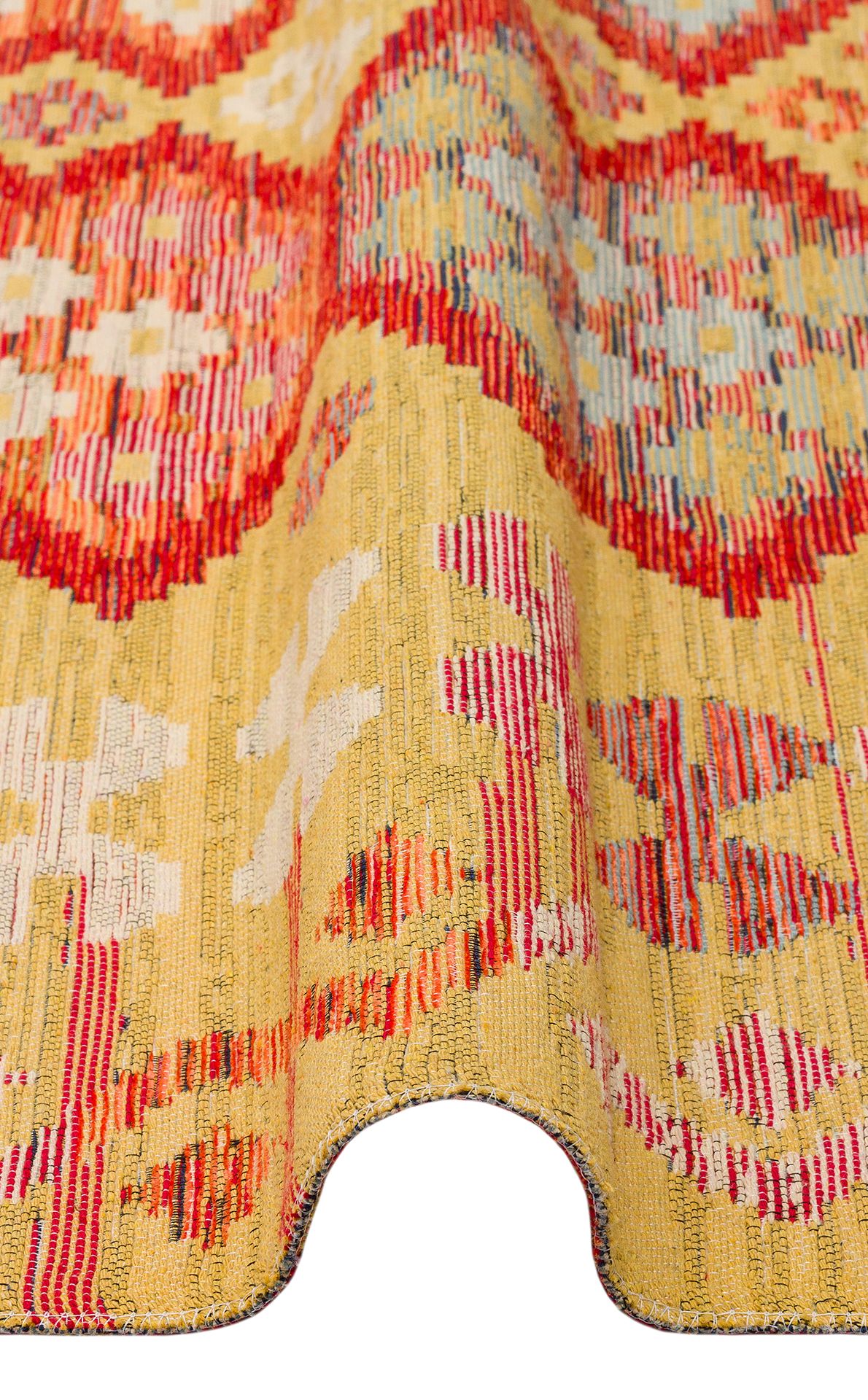 Nomad Yıkanabilir, Çift Taraflı Kullanıma Uygun Yumuşak Tuşeli Otantik Kilim  - 03