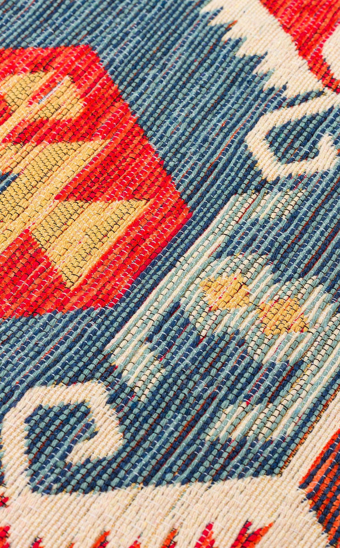 Nomad Yıkanabilir, Çift Taraflı Kullanıma Uygun Yumuşak Tuşeli Otantik Kilim  - 06